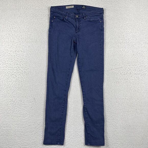 AG Adriano Goldschmied Jeans Womens 26 Blue Stevie Ankle Slim Straight Leg Pants - Picture 1 of 14